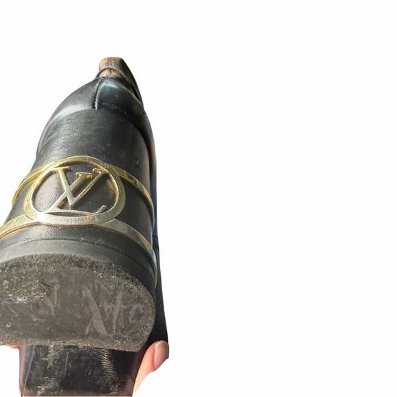 Louis Vuitton Black and Brown Lace-Up Boots MAO250 size 39 - Picture 12 of 15